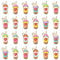Stiesy 60Pcs 6 Colours Milk Tea Cup Enamel Charms with Heart Drink Bottle Pendant Charm Beverage Charms for Jewellery Making DIY Bracelet Crafting