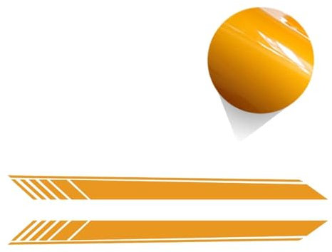 Karosserie Kofferraum Dekoration Aufkleber Taille Linien Aufkleber Tür Seitendekor Aufkleber für Audi TT TTS TTRS MK2 8J MK3 8S,D-Yellow