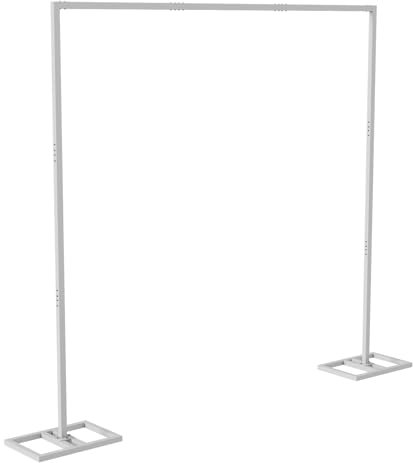 Metal Garden Wedding Arch: 3M x 3M Heavy Duty Wedding Backdrop Arch Balloon Stand Square Frame Garden Arbour for Wedding Birthday Parties Banquet Decorations