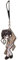 Sonsoke Dazai Osamu Anime Figur Schlüsselanhänger Cosplay Schlüsselanhänger Telefon Lanyard Anhänger Dekoration Elementar Edelstein, mehrfarbig, L