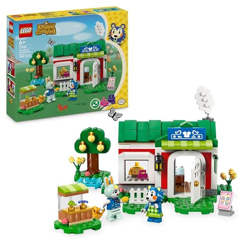 LEGO Animal Crossing Die Schneiderei der Schneiderschwestern, Bauset für kreative Rollenspiele, Geschenk für Mädchen, Jungen und Fans des Videospiels ab 6 Jahren, Abenteuer Spielset 77055