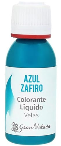 Gran Velada - Colorante Líquido para Velas Azul Zafiro 30 ml | Listo para Usar | Pigmento de Calidad | Fácil de Usar