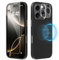 X-level for iPhone 16 Pro Max Case, Compatible with MagSafe, 1 Magnetic Phone Case with 1 HD Screen Protector and 1 Camera Lens Protector, Carbon Fiber Design Shockproof Protective Cover, Black