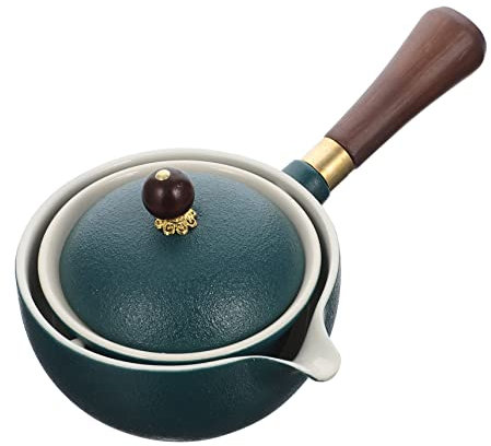 Ciieeo Professional Ceramic Teapot Kettle Infuser Side Handle Tea Pot for Home