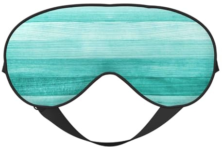 Blaugrün Türkis Schlafmasken Augenmasken für Schlaf Doppelseitige Schlafmasken für Damen Herren Verdunkelung Augenabdeckungen zum Schlafen Reisen