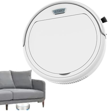 Aspirateur Robot avec Balai - Aspirateur électrique sans Fil Intelligent | Nettoyeur Domestique Rechargeable autonettoyant pour Tapis, sols durs et Voitures, Comprend des Accessoires de Brosse de