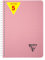 Clairefontaine 327504Cpack Collection Linicolor ESSENCE Lot de 5 Carnets à Spirale - A5 14,8x21 cm - 180 Pages Petits Carreaux - Papier Blanc 90 g - Couverture Polypro Transparent - Rose Pétale
