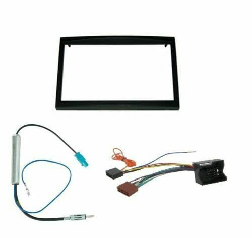 Motorguard Car Stereo Installation Kit, Double Din Facia Fascia Panel, Iso Wiring Harness and Aerial Adapter for Peugeot 207 307, Black
