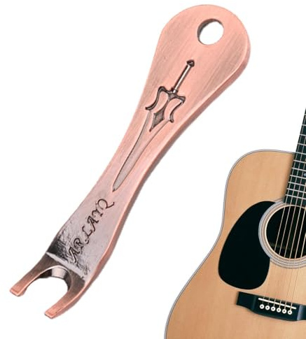 Bridge Pin Puller For Guitars – Alloy Pin Removal Tool | Multifunction Bridge Pin Extractor For Acoustic, Ukulélé, Electric Guitars, Metal Handy Tool For String Instrument Repairs