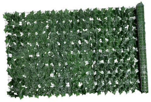 BESPORTBLE 1Rolle Kunstpflanzen Efeu Gartenzaun Für Terrasse Künstliche Hecke Mit Tiefgrünen Süßkartoffelblättern Dekoration Für Garten Und Wand