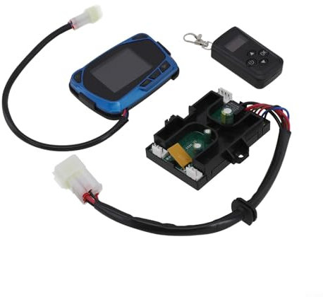 ComfyHarbor LCD-Fernbedienung für 3KW 5KW 8KW Air Diesel Standheizung, 4 Tasten 12V 3 Pins, kabellos innerhalb von 10M, inklusive Keybox & Motherboard