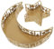TOPPERFUN 2 Pièces Plateau de Service Forme de Étoile Assiette Décorative pour Fruits Snacks Décoration de Table pour Ramadan Réunions Familiales