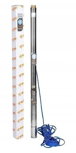 IBO 3 STM 28 Submersible Deep Well Water Pump Borehole 109m Head 100l/min 1500W (with 20m Power Cable & Plug)