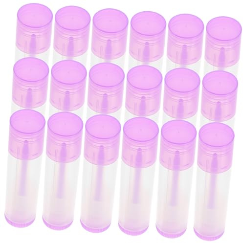 IWOWHERO 30 Stück Lippenbalsam Behälter aus Hochwertigem PP Nachfüllbare Leere Lippenstift Tuben in Buntem Design für DIY Lippenpflege und Lippencreme Aufbewahrung