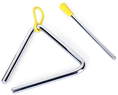 LIXSAZSE 2X Rhythmus Spielzeug für Kinder, ungiftig, geruchlos, hypoallergen, Glatte Linie, Metall, Musikinstrument, Rhythmus Spielzeug, Percussion, 5 Zoll