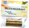 folia 79465 - Messingdraht, gold, 1 Spule 0,3 mm x 80 m - ideal für Bastelarbeiten, Gestecke und Schmuck