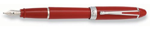 Aurora Ipsilon AU-B12R-B Deluxe F llfederhalter, Chrom-Rand, breite Spitze, Rot