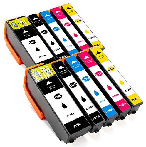 ESMOnline 10 kompatible XL Druckerpatronen (5 Farben) als Ersatz für Epson 26 26XL (T2601/T261x und T2621/T263x) zu Epson Expression Premium XP 820 810 800 720 710 700 625 620 615 610 605 600 520 510