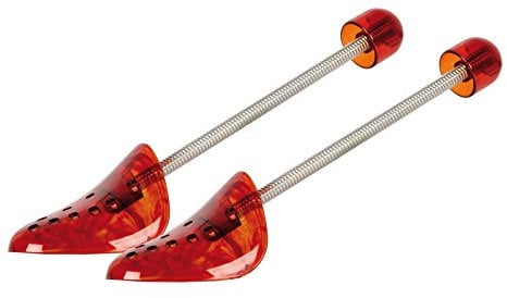 Kaps Premium Plastic Shoe Trees With Holes Air Circulation Womens Ladies Shape, Women UK 3-9 / EU 36-42, Red