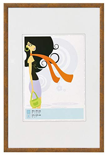 walther design Bilderrahmen taupe 13 x 18 cm New Lifestyle Kunststoffrahmen KV318X