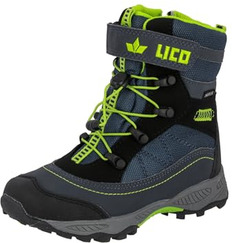 Lico Unisex Kinder Sundsvall Vs Schneestiefel, Marine Schwarz Lemon, 41 EU