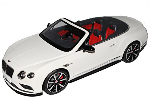 GT-Spirit Bentley Continental GT V8 Cabrio Weiss ZM 046 1/18 Modell Auto mit individiuellem Wunschkennzeichen