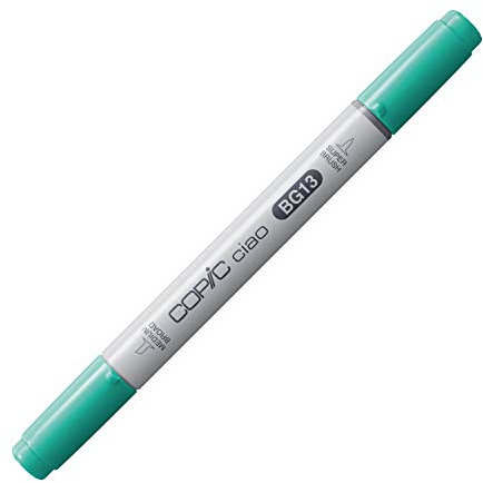 COPIC Ciao Marker Typ BG - 13, Mint Green, vielseitiger Layoutmarker, mit einer mittelbreiten und einer Brush-Spitze