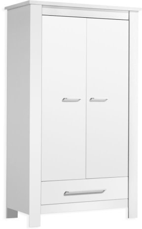 2-türiger Babykleiderschrank Enni in weiß von Mixibaby, Möbel:Weiss