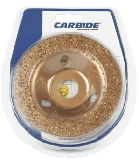 CARBIDE Disco in Carburo di Tungsteno. Utilizzo Universale: Pietra, Cemento, Gesso, Ceramica,Legno, Metallo, ecc… Durezza 95% Disco Diamantato. Diametro 115 mm. Grana Media 24.