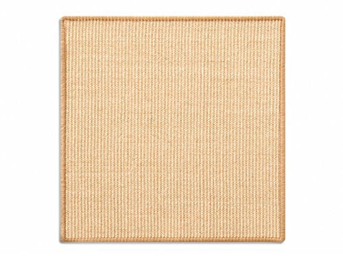 KARAT Sisal Fußmatte Teppich Vorleger Kratzteppich Katzenmöbel Kratzmatte Sisalmatte, widerstandsfähig & in vielen Farben und Größen erhältlich (60 x 80 cm, Natur)