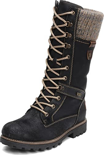Remonte D7477, Damen Schneestiefel, Schwarz (Schwarz/Nero/Kastanie/Graphit 02), 40 EU (6.5 UK)