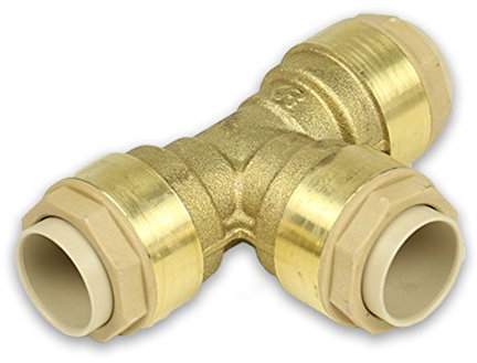 Messing Steckfitting für Kupferrohr T-Stück [22 - 22 - 22mm]