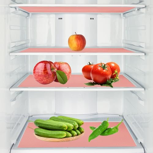 Polly Online Kühlschrank Liner Waschbare Kühlschrank Matten Küche Silikon Kühlschrank Pads Place Matten 5pcs/Set