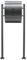 Mailbox Set Stand Letterbox V18 anthracite Single Postbox Letter Mail