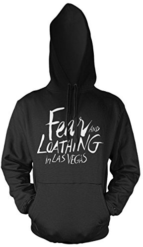 Uglyshirt89 Fear and Loathing in Las Vegas Männer und Herren Kapuzenpullover | Spruch Film Kostüm Geschenk (L, Schwarz)