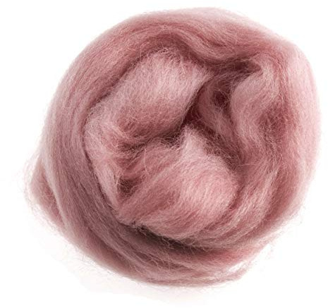 Trimits Natural Felting Roving Wool, Baby Pink, 10 g,FW10.337
