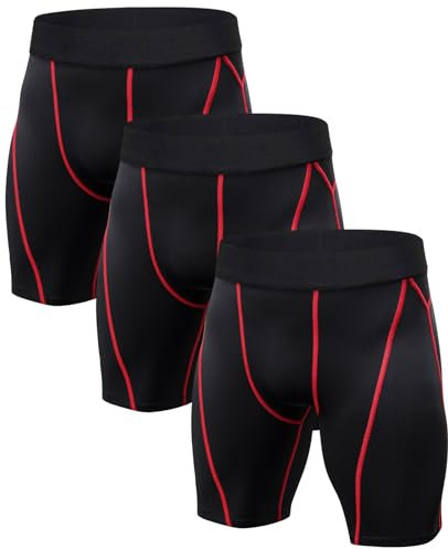 Niksa 1/3-teilige Kompressionsshorts für Herren, Laufen, Kurze Sporthose