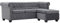 vidaXL Chesterfield Sofa L-Form Samtbezug Grau Polstersofa Wohnlandschaft