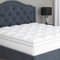 Sleep Mantra Matratze-Topper-Queen-Top Aus Reiner Baumwolle - Plüsch-Steppkissen Mit Alternativer Daunenfüllung, Wasserabweisendes, Optimales, Dickes Matratzen-Topper-Pad (Weiß, Queen)