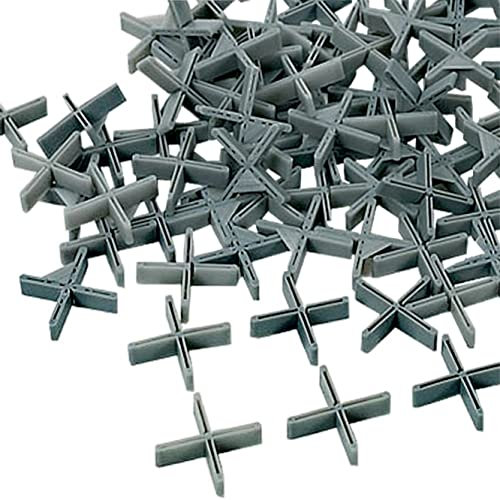 Karl Dahm Kreuze zur Rüttelverlegung 2mm I Graue Fliesenkreuze mit 6mm Höhe 1000 Stück für großformatige Fliesen, Gehwegplatten uvm. – 10727