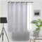 Soleil d'ocre, Eclipse Rideau 100% occultant, PVC, Blanc, 135x180 cm