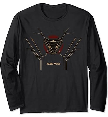 Marvel Iron Man Arc Reactor Suit Poster Long Sleeve T-Shirt