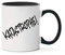 Farbwuselei Tasse Katastrophe! Witzig Lustig beidseitig bedruckt Schwarz