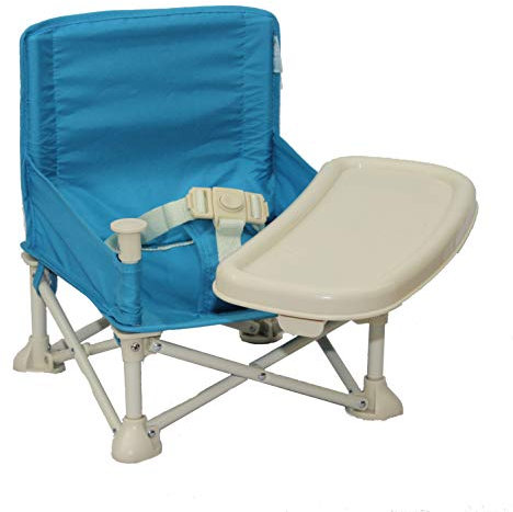 Baby Booster Seat + Tray | Folding Travel Chair | Camping, Picnics, Grandma?s | Travel High Chair
