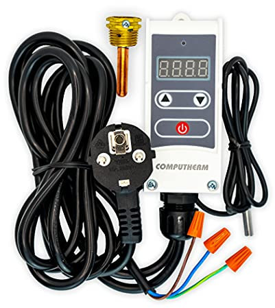 COMPUTHERM Tauchthermostat WPR-100GC, Thermostat mit Tauchhülse & Fernfühler, Thermostatregler für Heizungsanlagen, invasive Messung für exakte Werte, Überwachung von Heizkreisen