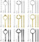 9 Set Cake Stand Fittings Kits Tiered Tray Hardware for Cake Stand Mold Crown 3 Tier Cake Stand Holder Hardware for Wedding Party Making Resin Cupcake Dessert Platter Serving Stand(Gold&Silver&Black)