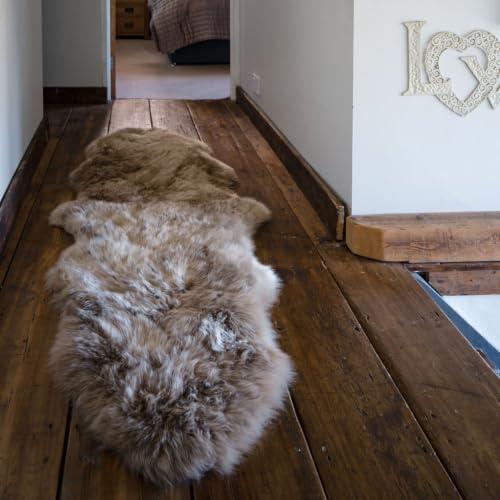 Arthur Cameron - Double Mink Sheepskin Rug | Genuine Double-Fleece Sheepskin Rug, Extra Thick & Soft with Natural Suede Backing