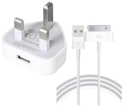 SVOVETE Charger Plug and 1.5 M Cable Compatible with Smartphone/Tablet/Mp4