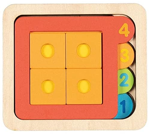 Goki - Puzzle mit Schichten, Formen II Boden, Mehrfarbig (57350)