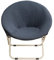 HANASE 1PC Round Saucer Chair Cover Spandex Chair Cover Moon Sauce Chair Protector Round Camping Chair Covers,Grey Blue